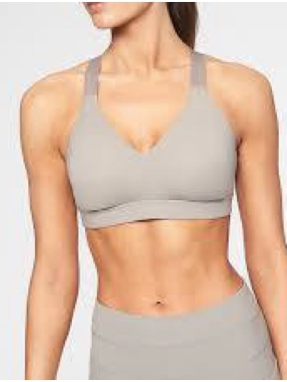 Athleta T-Back Sports Bra in Taupe - Picture 2 of 7